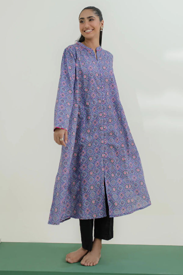 Original Zellbury printed lawn Long Kurti