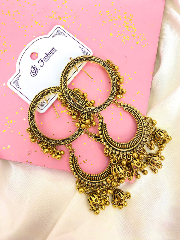 Double Hoop Statement Earrings